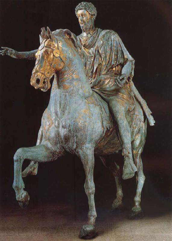 unknow artist Rider statue of Marcus Aurelius Spain oil painting art